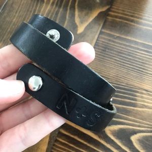 Nickel & Suede bracelet